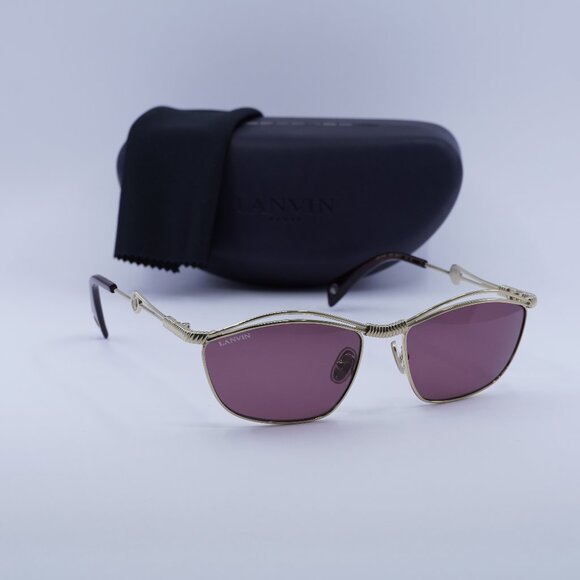 Final Price! Lanvin LNV111S 718 Gold/Purple Sunglasses